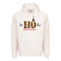 Pale Pink Ho Ho Ho Merry Christmas Premium Hoodie - Bettercallsaul