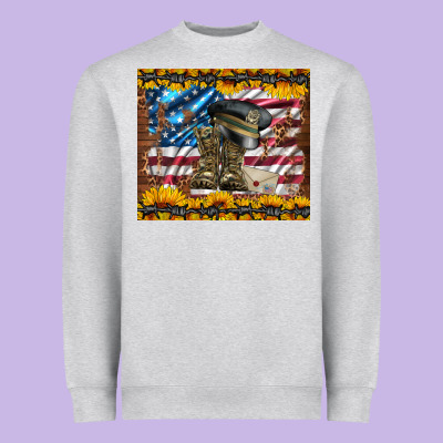 Westerm Usa Army Boots Heavyweight Sweatshirt Designed By Artiststas