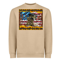 Mushroom westerm usa army boots Heavyweight Sweatshirt - Artiststas