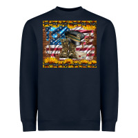 Navy westerm usa army boots Heavyweight Sweatshirt - Artiststas