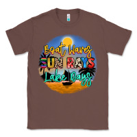 Chestnut boat waves sun rays lake days Classic Tee - NancyCooperArtShop