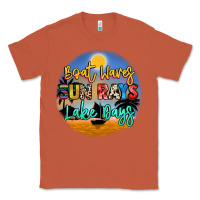 Copper boat waves sun rays lake days Classic Tee - NancyCooperArtShop