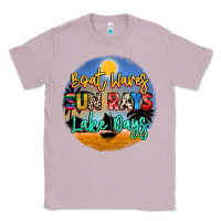 Lilac boat waves sun rays lake days Classic Tee - NancyCooperArtShop