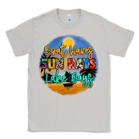 Moon Dust boat waves sun rays lake days Classic Tee - NancyCooperArtShop