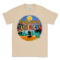Mushroom boat waves sun rays lake days Classic Tee - NancyCooperArtShop