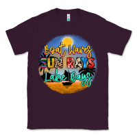 Plum boat waves sun rays lake days Classic Tee - NancyCooperArtShop