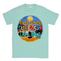 Seafoam boat waves sun rays lake days Classic Tee - NancyCooperArtShop