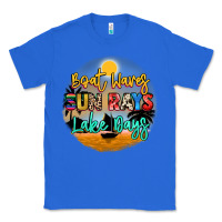 True Royal boat waves sun rays lake days Classic Tee - NancyCooperArtShop