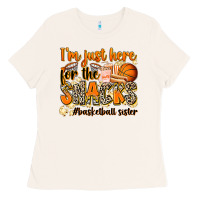Bone im just here for the snacks basketball sister Ladies Tee - Zillion Design Studio