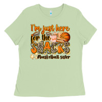 Matcha im just here for the snacks basketball sister Ladies Tee - Zillion Design Studio