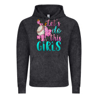 Let's Do This Girls Baseball Vintage Hoodie | Teevron
