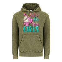 Vintage Olive let's do this girls baseball Vintage Hoodie - BundleAndBundleShop