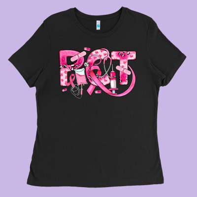 Breast Cancer Pct Patient Care Technician Ladies Tee Designed By Jahusdesignshop