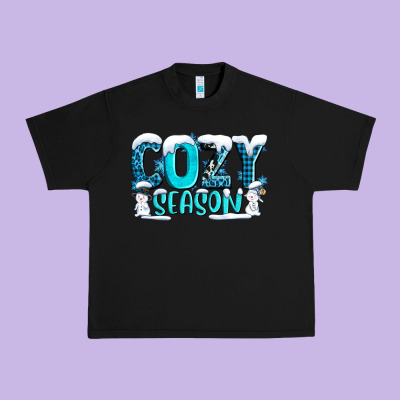Cozy Season With Snowman Ado Urban Heavy Tee Designed By Adodesignshop