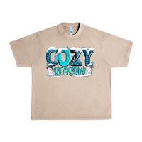 French Oak cozy season with snowman ado Urban Heavy Tee - AdoDesignShop