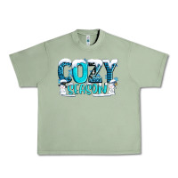 Oil Green cozy season with snowman ado Urban Heavy Tee - AdoDesignShop