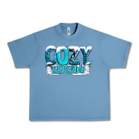 Pebble Blue cozy season with snowman ado Urban Heavy Tee - AdoDesignShop