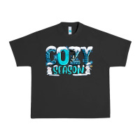 Pigment Black cozy season with snowman ado Urban Heavy Tee - AdoDesignShop