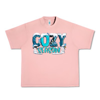 Salmon cozy season with snowman ado Urban Heavy Tee - AdoDesignShop