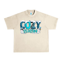Sandshell cozy season with snowman ado Urban Heavy Tee - AdoDesignShop