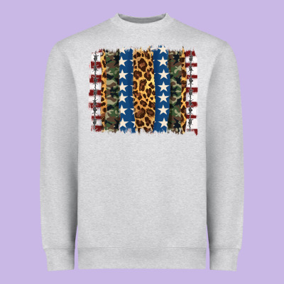 Usa Army Pattern Brushstroke Heavyweight Sweatshirt Designed By Artiststas