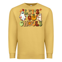 Antique Gold halloween lets go ghouls Premium Sweatshirt - BarkalooDesign