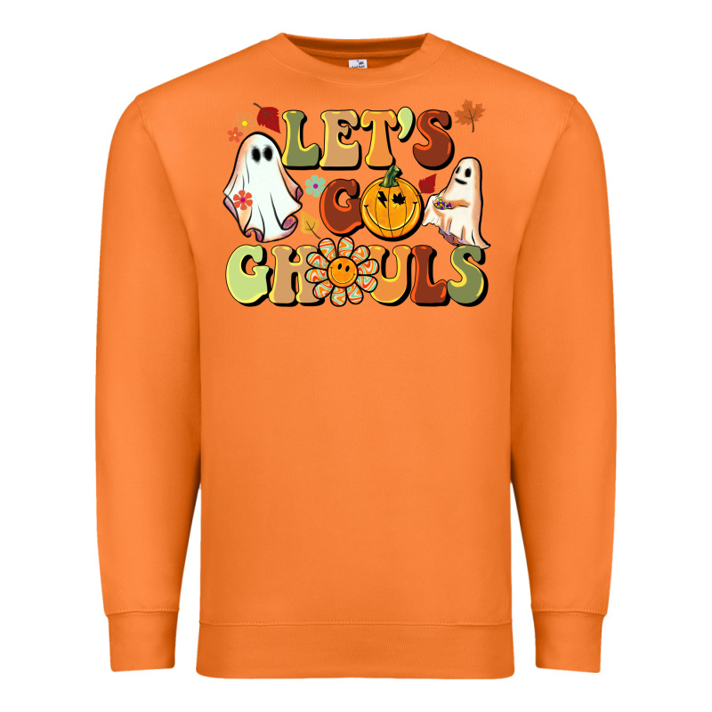 Halloween Lets Go Ghouls Premium Sweatshirt by BarkalooDesign | Teevron