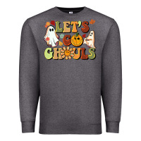 Charcoal Heather halloween lets go ghouls Premium Sweatshirt - BarkalooDesign