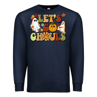 Navy halloween lets go ghouls Premium Sweatshirt - BarkalooDesign