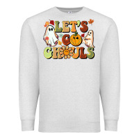 Oatmeal Heather halloween lets go ghouls Premium Sweatshirt - BarkalooDesign