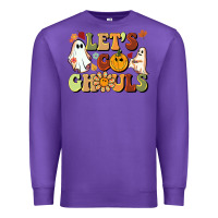 Purple halloween lets go ghouls Premium Sweatshirt - BarkalooDesign