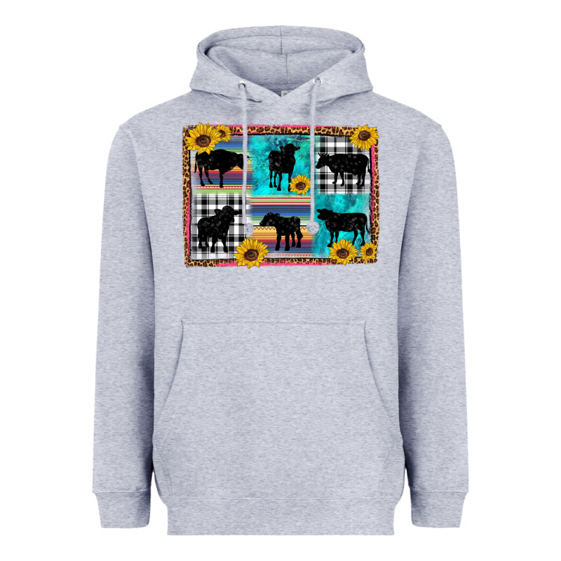 Cow Sunflower Leopard Heavyweight Hoodie by Artiststas | Teevron