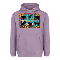 Lavender cow sunflower leopard Heavyweight Hoodie - Artiststas