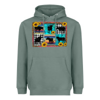 Sage cow sunflower leopard Heavyweight Hoodie - Artiststas
