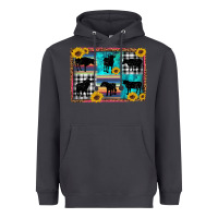 Smoke cow sunflower leopard Heavyweight Hoodie - Artiststas