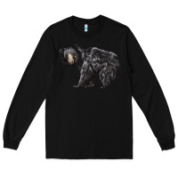 Black Sloth Bear Long Sleeve Tee - LillyAllenDesigns