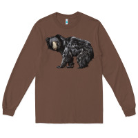 Chestnut Sloth Bear Long Sleeve Tee - LillyAllenDesigns