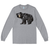 Heather Grey Sloth Bear Long Sleeve Tee - LillyAllenDesigns