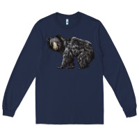 Navy Sloth Bear Long Sleeve Tee - LillyAllenDesigns