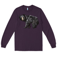 Plum Sloth Bear Long Sleeve Tee - LillyAllenDesigns