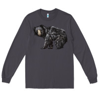 Smoke Sloth Bear Long Sleeve Tee - LillyAllenDesigns