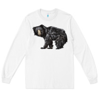 White Sloth Bear Long Sleeve Tee - LillyAllenDesigns