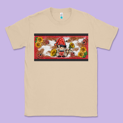 Ladybug Gnomies License Plate Template Classic Tee Designed By Barkaloodesign