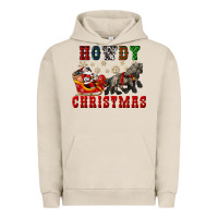 Howdy Christmas With Santa Riding His Sleighs Urban Hoodie | Teevron