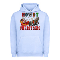 Pigment Grape Ice howdy christmas with santa riding his sleighs Urban Hoodie - CowGirlArtShop