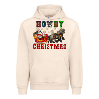 Sandshell howdy christmas with santa riding his sleighs Urban Hoodie - CowGirlArtShop