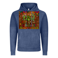 Vintage Denim feliz navidad cactus Vintage Hoodie - JahusDesignShop