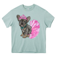 Arona Balerina French Bulldog With Tutu Heavy Core Tee - RanaPortraitStore