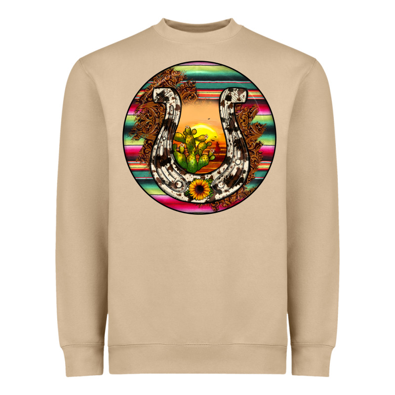Horseshoe Circle Heavyweight Sweatshirt by JahusDesignShop | Teevron