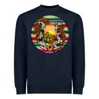 Navy horseshoe circle Heavyweight Sweatshirt - JahusDesignShop